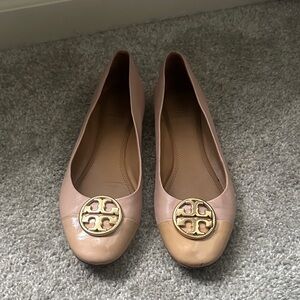 Tory Burch Blush and Beige Flats